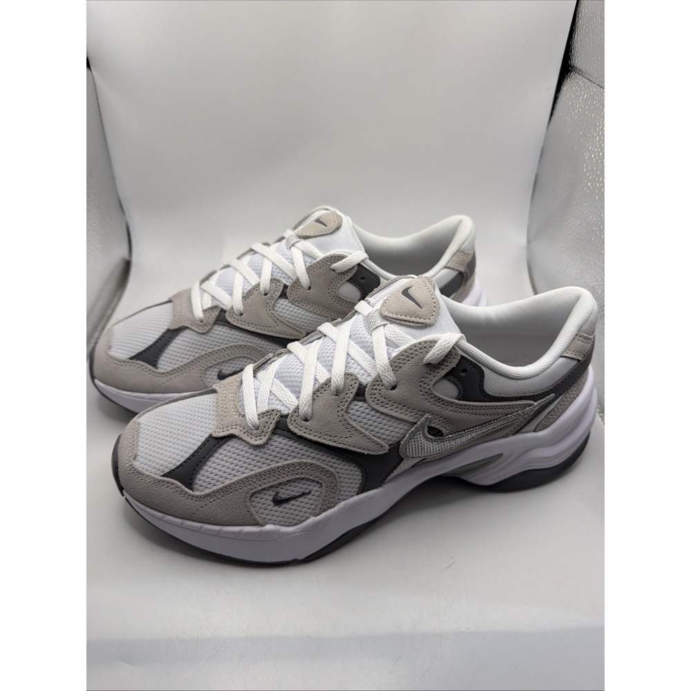 NIKE AL8 (WHITE/METALLIC SILVER-SMOKE GREY-BLACK). Women's 9.5, Men's 11. New